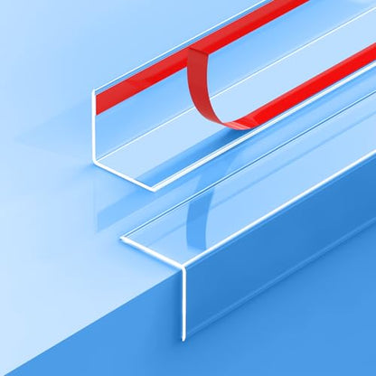 2PCS Clear Self-Adhesive Wall Corner Protectors，Corner Guards & Edge Protector for Wall Door Frame Cabinet Baseboard & Door, Table, Stair (31.5" X 1.18")