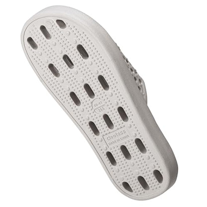 clootess Shower Shoes Slide for Men and Women Bath Non-Slip Holes Slipper | House Bathroom Flip Flops Pool Gym Students College Dorm Quick Drying Comfortable Sandals