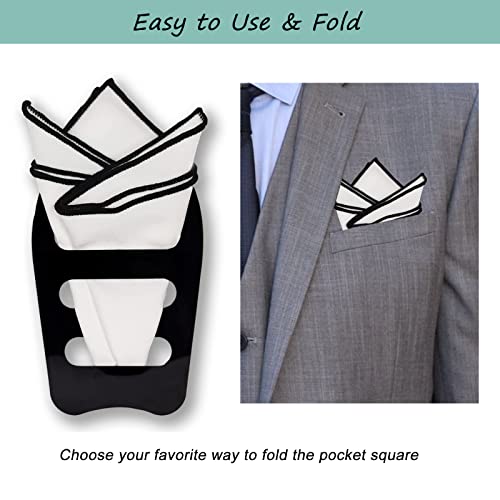 Pocket Squares Holder, Accessories for Men Square Scarf, Suits, Tuxedos,Vests and Dinner Jackets