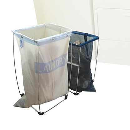 Bag Holder Stand for 39-45 Gallon Plastic & Paper Bags, 30" - For Garbage, Trash, Leaves, Lawn Yard Work, Laundry, Parties - Heavy Duty Indoor Outdoor Portable Metal Rack Dismantles for Easy Storage