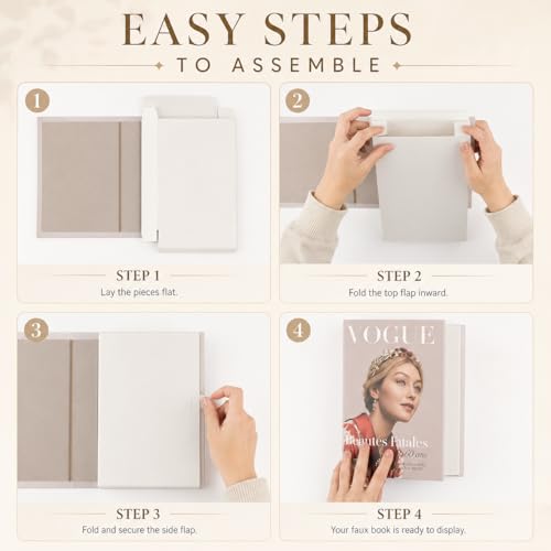 4-7 Pieces Fashion Decorations Book Set. Premium Aesthetic Faux Books for Room Decor. (4)