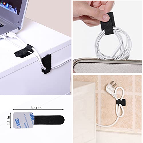 N NOROCME 192 PCS Cable Management Kit 4 Wire Organizer Sleeve | 11 Cable Holder,35Cord Clips 10+2 Roll Cable Organizer Straps,100 Fastening Cable Ties,for Computer TV Under Desk