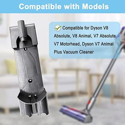 V8 Wall Mount Compatible with Dyson V7 V8 Cordless Vacuum Cleaner,Docking Station Accessory Wall Mount, Replaces Part # 967741-01