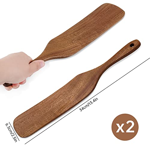 NiHome Teak Wood Mattress Lifter & Bed Sheet Tucker, Bed Making Tool, 2PCS | Durable Unbreakable Grip, Smooth Surface Protects Sheets, Relieves Bending & Back Pain, Ideal for Seniors, Women & Arthritis