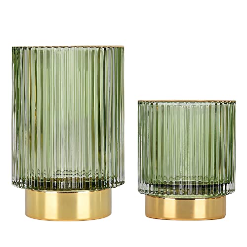 Makeup Brush holder Organizer, Crystal Cosmetic Ma... (Green | Glass)