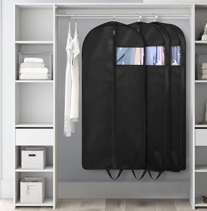 54" Suit Bags for Closet Storage and Travel, Gusseted Hanging Garment Bags for Men Suit Cover With Handles for Clothes, Coats, Jackets, Shirts（3 Packs）