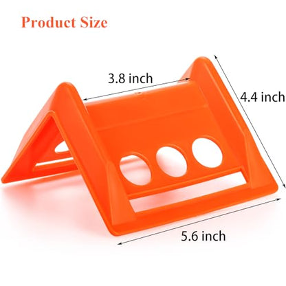 20 Packs Edge Protectors for Cargo Loads, Flatbed Corner Protectors, Tiedown Plastic Protector, Truck Shipping, Protects Cargo Edges, Orange