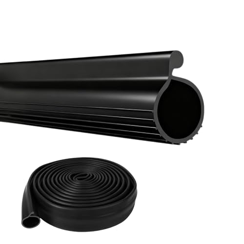 0.19" P Bulb Garage Door Seal Bottom Rubber 20.3 F... (Rubber)
