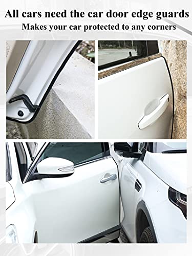 SYOAUTO 65Ft(20M) Door Edge Guard Black Car Door Edge Guards Door Edge Protector for Cars Rubber Auto Door Trim U Shape Build in Metal Sheet No Need Adhesive Easy to Cut Door Guards for Most Cars