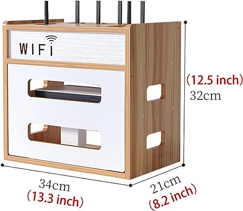 Catekro WiFi Router Storage Box, WiFi Cabinet to Hide Router and Modem | Router Cover Decorative Box for Office and Home