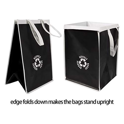 Lily queen Recycle Waste Bag for Kitchen Home Trash Sorting Bins Base Plate Waterproof Baskets Polypropylene 2 Set