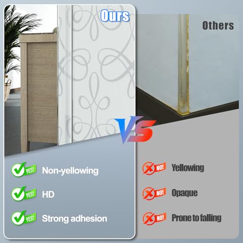 Self-Adhesive Clear Wall Corner Protector - 4Pack, 16 x 1.18 in | HD, Easy to install and maintain, Corner Guards, Edge Guard Strip for Drywall, Baseboards, Cabinet Doors, Shelves, and Desks
