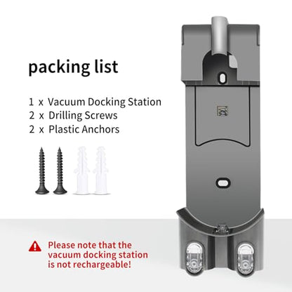 Wall Mount Docking Station Compatible with Dyson V6 Series DC59 Cleaner | Compatible Cord-Free Vacuum Accessories Bracket, Easy Installation
