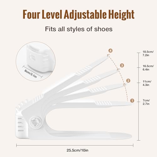 Shoes Slots Organizer for Closet, Shoe Rack Organi...