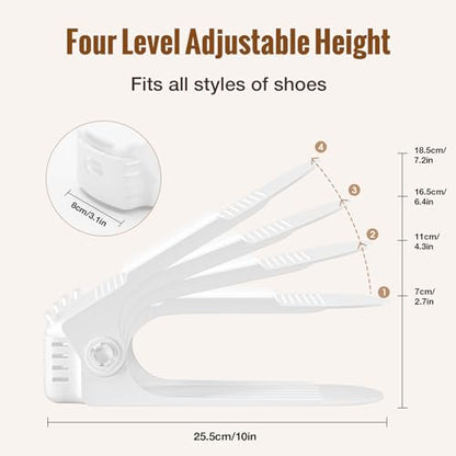 Shoes Slots Organizer for Closet, Shoe Rack Organi...