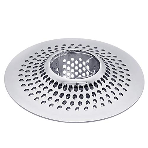 LEKEYE Drain Hair Catcher/Bathtub Shower Drain Hair Trap/Strainer Stainless Steel Drain Protector(Patented Product) | Stainless Steel