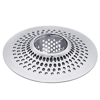 LEKEYE Drain Hair Catcher/Bathtub Shower Drain Hair Trap/Strainer Stainless Steel Drain Protector(Patented Product) | Stainless Steel