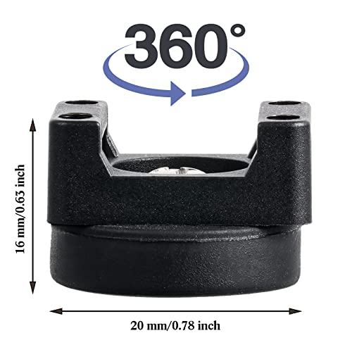 Yookeer 15 Pcs Magnetic Zip Tie Mount Base Black Magnetic Cable Clips Wire Holder Multipurpose Cable Ties Management Base Electrical Supplies for Wire (22 mm)