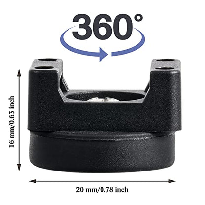 Yookeer 15 Pcs Magnetic Zip Tie Mount Base Black Magnetic Cable Clips Wire Holder Multipurpose Cable Ties Management Base Electrical Supplies for Wire (22 mm)