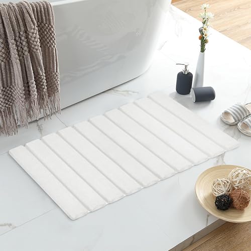 Foldable Stone Bath Mat, Non-Slip Diatomaceous Ear...
