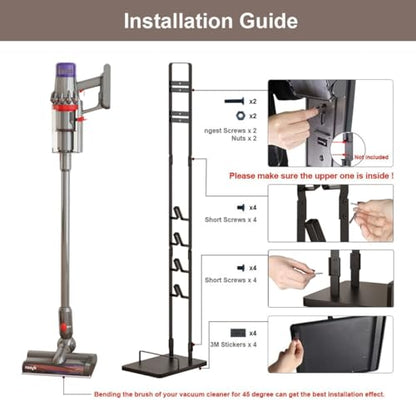 Foho Vacuum Stand Compatible for Dyson V15 V11 V10 V8 V7 V6, Stable Metal Storage Bracket Holder for Handheld DC30 DC31 DC34 DC35 DC58 DC59 DC62 Cordless Vacuum Cleaners & Accessories