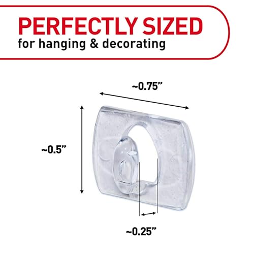 Command Indoor Mini Light Clips, Damage Free Hanging Christmas Lights, Mini Wall Clips for Hanging Indoor Christmas Decorations, Lights and Cables, 90 Count