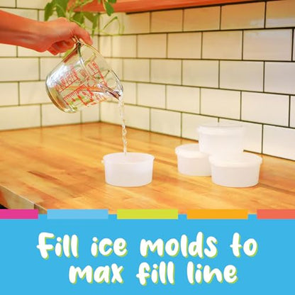 Hawaiian Shaved Ice Premium Freezer Molds with Lids, 3-Pack