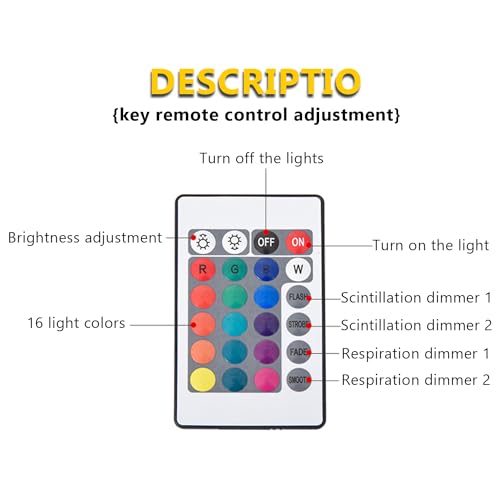 Ocean Wave Projector Light, 16-Color LED Shower Lamp with Remote, 3D Water Ripple Projection, Romantic Ambient Lighting for Kids Room, Relaxation, Bedroom, Bathroom & Night Light