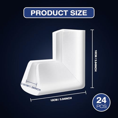 24Pcs Edge Foam Protection Corners for TV Frame Photo Mirror,Packing Foam Corner Protectors for Shipping Moving Foam Packing Material for Shipping