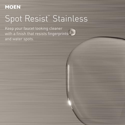 Moen 3942SRS Kitchen Soap Dispenser, Spot Resist Stainless | Refillable design, Deck-mounted installation, Built-in sink accessory, Spot resist stainless finish