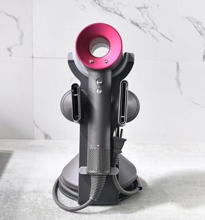 Hair Dryer Stand for Dyson Supersonic, Hair Dryer Holder Organizer for Diffuser Nozzle, Bathroom Countertop Storage Stand