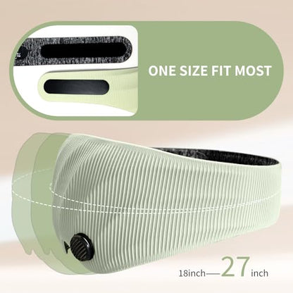 Sleep Mask, Scented Eye Mask for Sleep, 100% Blackout Eye Mask for Women Men, 3D Contoured Cup, Zero Pressure Soft Comfortable Sleep Mask for Travel-Green