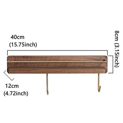 Wall Mounted Holder for Dyson Airwrap Styler Hair... (Brown | Metal, Wood)