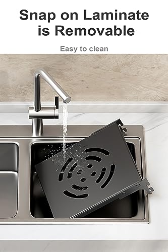 Pots and Pans Organizer for Cabinet, Heavy Duty Po... (Black | Stainless Steel)