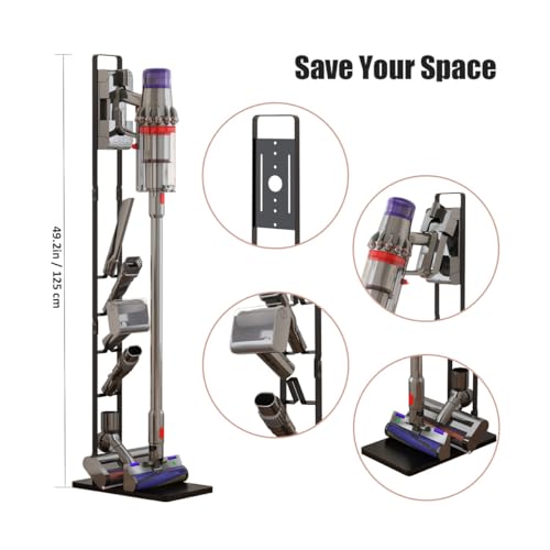 Foho Vacuum Stand, Storage Bracket Stand Holder, Stable Vacuum Stand Compatible with Dyson V15 V11 V10 V8 V7 V6 Handheld Cordless Vacuum Cleaners & Accessories & Attachments