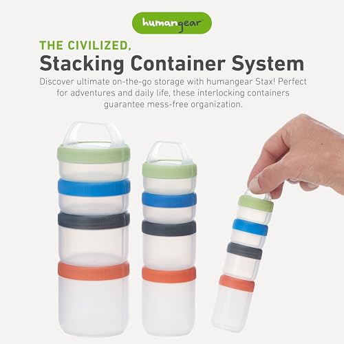 Stax Modular Storage System - Food-Safe 4-Piece St... (Spectrum | Plastic)