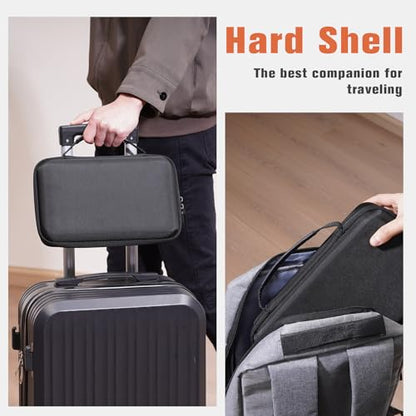 ProCase Hard Shell Travel Sunglasses Organizer, Portable Multiple Glasses Case for Travelling