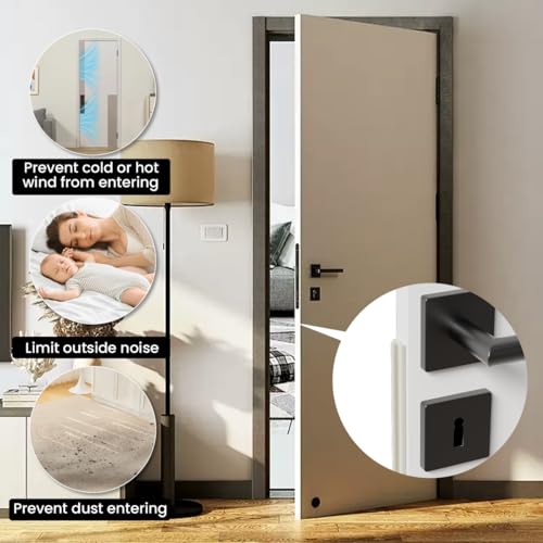 V Shape Thin Foam Weather Stripping Door Frame Seal Strip 33FT White | Draft Stopper,Insulation Winter,Weatherstripping,Gap Sealing,Soundproofing,Self-adhesive Used for Exterior Front Door Side