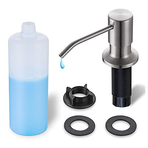 Built in Soap Dispenser for Kitchen Sink WEWE, Sta... (Brushed Nickel)