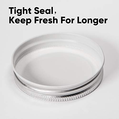 4oz Small Glass Jars with lids (Silver),Mini Mason Jars,Set of 40
