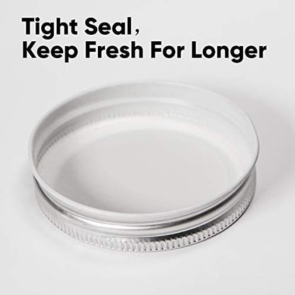 4oz Small Glass Jars with lids (Silver),Mini Mason Jars,Set of 40