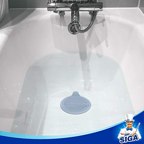 MR.SIGA Silicone Bathtub Stopper, Drain Stopper for Shower, Sink, 3 Pack | 13 cm/5.1" diameter bathtub drain stopper, silicone drain plug