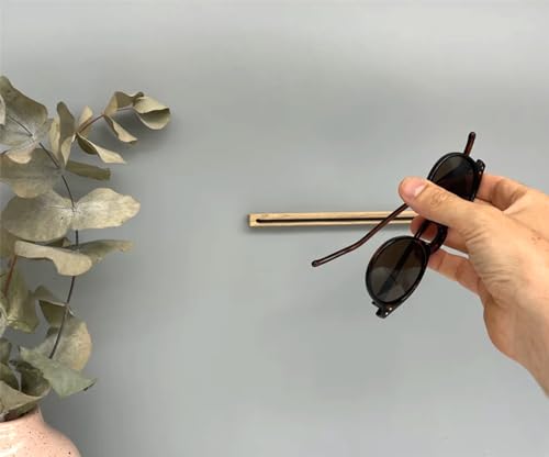 3PCS Wooden Sunglass Holder for Wall - Eyeglass Holder for Home, Wall-Mounted Sunglass Rack Stand - Keep your Reading Glasses, and Sunnies Organized and within Reach