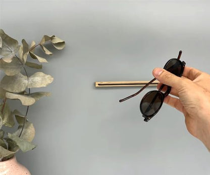 3PCS Wooden Sunglass Holder for Wall - Eyeglass Holder for Home, Wall-Mounted Sunglass Rack Stand - Keep your Reading Glasses, and Sunnies Organized and within Reach