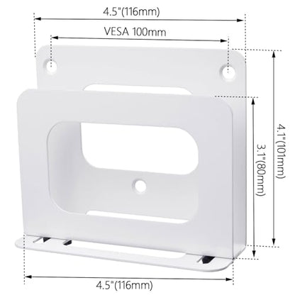 Cable Box Mount Modem Wall Mount Adjustable Wall Mount Holder for Apple TV, Roku, Mac mini, Xiaomi TV Box，Mini PC, Modems, Routers (Narrow)