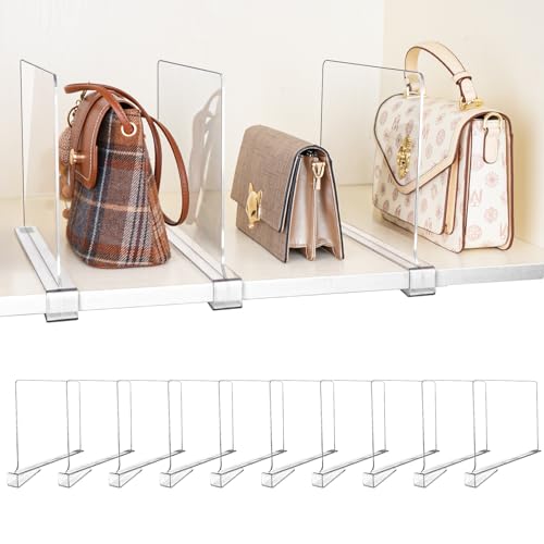 Shelf Dividers for Closet Organization, Adjustable...