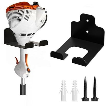 Garage Organizer Trimmer Rack, Garden Power Tool Hanger Weed Whackers Holder Wall Mounted for Grass Trimmer, Hedge Trimmer, Garage Trimmer, Garden Tools,1 Pack