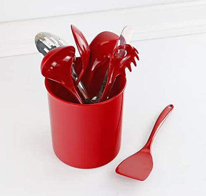 Extra-Large Multipurpose Utensil Crock for – BPA-F... (Red | Plastic)