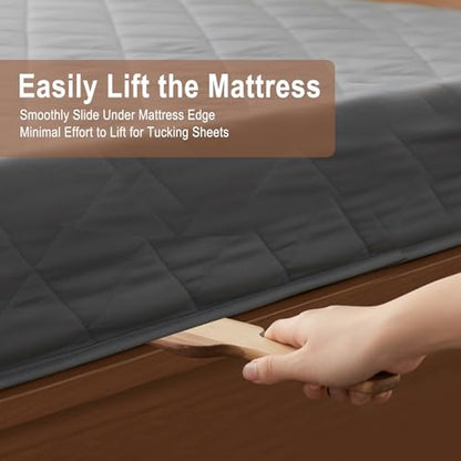 Mattress Lifter & Bed Making Tool Set, Wooden Wedge Lever with Sheet Tucking Tool & 8 Sheet Fasteners, Bedding Helper for Seniors, Caregivers and Housekeepers