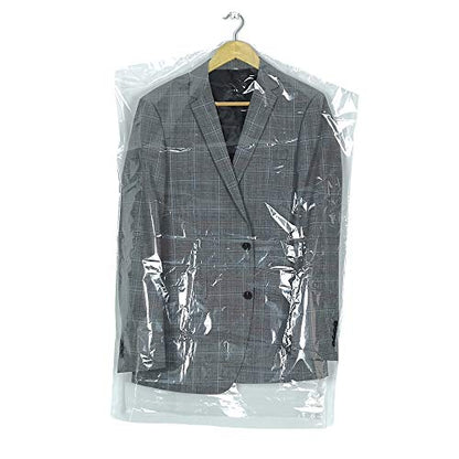 50 Pack 35.4inch Plastic Clear Dry Cleaning Hanging Lightweight Garment Clothes Cover Protector Bags for Closet Clothes Storage.